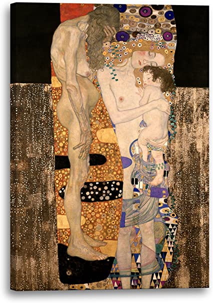 Tableau de Klimt Les 3 âges de la femme